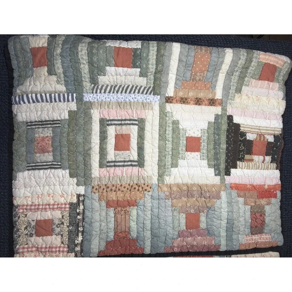 Pottery Barn Sham Set JAXSON Patchwork Quilted STANDARD Cotton Shams Farmhouse